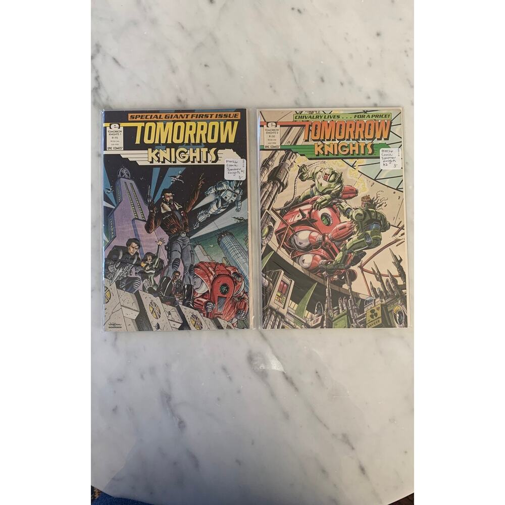 Vintage "Tomorrow Knights" Comics #1 & #2